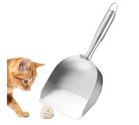 LearnLyrics Metal Litter Scoop, Cat Litter Box Scooper Stainless Steel, Pet Supplies, Hollow Mesh Poop Sand Sifter Shovel for Puppy Kitten, Ergonomic Handle