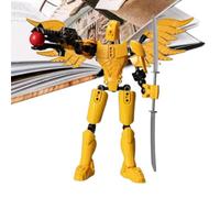 LearnLyrics Multi-Articular Action Figures, Robot Toys Colorful Design, Toy Figures & Playsets Action Enhances Home Table Car Playhouse Collection