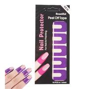 LearnLyrics Nail Protectors for Nail Polish,Soft Elastic U-Shape Nail Polish Guards | Nail Tape for Fingers, Peel Off Nail Stickers, Fingers Stamp Supplies