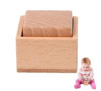 LearnLyrics Natural Beech Baby Toy - Wooden Grasping Trainer, Puzzle Aid | Sensory Development Early Education Toy for | Lightweight Grip Exercise Tool with Easy Hold Design for