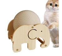 LearnLyrics Natural Sisal Cat Scratcher Ball,Non-Slip Indoor Interactive Toy | Cat Stuff Indoor Cats, Pet Furniture Supplies, Rabbit Scratching Ball Toy, Stable Base For Cats