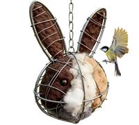 LearnLyrics Nesting Material for Hummingbirds, Fibre Ornament, Handmade Fibre Nest for Birds | for Canary Outdoor, Garden, Park, Tree and Patio