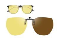 LearnLyrics Night Glasses For Driving - Polarized Anti Glare Clip On Lens