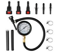 LearnLyrics Oil Pressure Gauge - Precise Complete Multiple Adapters Car Tools,Automotive Leak Down Tester,for Truck Motorcycle Vehicles Garage Workshop
