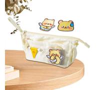 LearnLyrics Pencil Case Pouch,Cute Bear Large Capacity Multi-Layer Pen Bags | Bear Pencil Case,for Desk Stationery Art Markers Journals Makeup Travel Office Drawing Writing Erasers Rulers Home