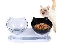 LearnLyrics Pet Feeder - Non-slip Pet Water Bowl - Multifunctional Dog Food Feeders, Detachable Pet Feeding Station for Small Cats Dogs