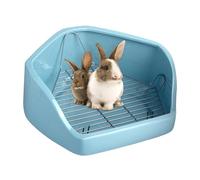 LearnLyrics Pet Litter Box for Cage - Pet Bunny Toilet Small Animal Corner Pan | Removable Wire Pentagon Shape Indoor Small Pet Potty Trainer for Chinchilla, Duck