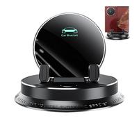 LearnLyrics Phone Holder - 360 Degree Rotation Mount, Secure Dashboard, Universal Smartphone Locking Cradle Plus Adjustable Navigation Base | Professional Mobile Stand for Truck Vehicle Car