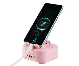 LearnLyrics Phone Stand Speaker - Clear Sound Device, Audio Gadget Accessory, Desk Phone Holder, Compact Multimedia Tool | Phones Stand Enhanced Audio Playback Use for Live Streaming Music