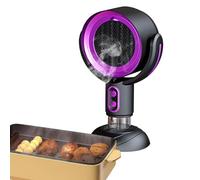 LearnLyrics Portable Kitchen Extractor Hood, 3000mAh Rechargeable, 360° Rotating, Purple, Under Counter/Table Top, Quiet, Ductless/Recirculating, QO5L0V631ETDOA9C