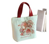 LearnLyrics Print Tote Bag, Book Tote Bag for Girls, Rabbit Print Tote Bag | Beautiful Washable Bags for Teacher's Day, Birthday Party or, 1, Consulte la descripción