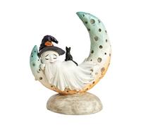 LearnLyrics Resin Ghost Sculpture - Halloween Witch Hat Figurine, Scary Decorative Ornament, Sturdy Resin Construction, Creative Design, Hand Painted Decoration |, Lawn C Beautify