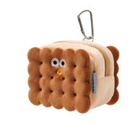 LearnLyrics Silicone Cookie Poop Bag Holder - Portable Dog Waste Dispenser with Clip, Cute biscuits Design Waste Pouch, Pet Walking Gear for & Harness | Fun Birthday Gift for Dog Lovers