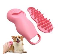 LearnLyrics Silicone Pet Shampoo Brush, Pet Bath Massage Brush - Silicone Dog Bath Grooming Brush for Shower,Comb