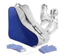 LearnLyrics Skate Bag - Adjustable Shoulder Strap Carrier, Large Capacity Design with Storage Compartments | Portable Tote for Roller Skates Shoes Equipment Children Women Men, 36.5x20x42.5cm