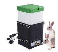 LearnLyrics Small Animal Water Bottle - Animal Waterer, Heated Water Bottle | 32 Oz Drip- Leak-Proof Automatic Temperature Control for Rabbits, Easy Refill Chew-Proof Design for Indoor Outdoor Us
