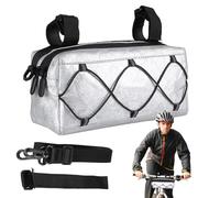 LearnLyrics Small Cycling Bag,Mountain Cycling Bag | Adjustable Cycling Bag - Double Layer Small Cycling Bag with Thermal Insulation Protection, Cycling Bag, silver, Consulte la descripción, See