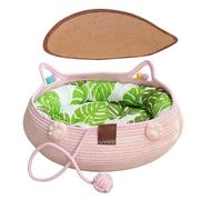 LearnLyrics Small Pet Bed | Soft Washable Anti-Slip Room Decor,Comfortable Cat Bed Indoor Nest - for Indoor Home Living Room Balcony Sleeping Play Enrichment Interaction