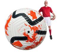 LearnLyrics Soccer Ball - Official Match Football, Durable Training Ball Size 5 | Soft Cushion with Foam Liner, Machine-Stitched Outer Layer for Teenagers, Youth Practice, Club Events, and Playtime