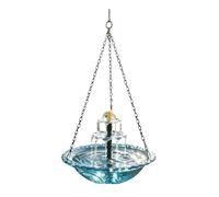 LearnLyrics Solar Bird Bath Unit - Hanging Outdoor Fountain Set, Water Flow Garden Basin, Visitor Pool System, Sun Dish | Solar Cascade Bird Bath For Backyard Patio Balcony Yard Porch Terrace B
