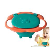 LearnLyrics Spill-Proof Rotating Bowl - Spill-Proof Bowl for, Gyro Bowl for | Spill-Resistant Rotating Bowl for Kids, Gyro Bowl for Baby