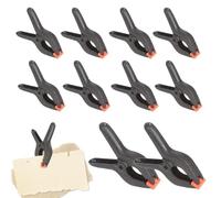 LearnLyrics Spring Clamps, Background Spring Clamps, 10 x High Performance Clamps, Tarpaulin Clamps for Crafts, Background Stand, Woodworking, Photo Studios