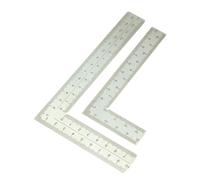 LearnLyrics Square Edge Ruler, Versatile Square Ruler, Metal Measuring Square, Stainless Steel Framing Tools, Double-Sid Square Rulers Measuring Tool 90° High Precision for Layouts Carpenter Roofing