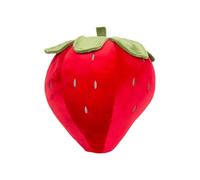 LearnLyrics Strawberry Throw Pillow | 11.8 Inch Super Soft Cushions | Realistic Fruit Plush - for Kids Girls Boys Bedroom Sofa Decor Birthday Easter Party Favors Stocking Stuffer