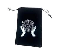 LearnLyrics Tarot Card Bag - Tarot Card Case Tarot Deck Holder Jewelry Pouch with Drawstrings | Tarot Card Pouch Tarot Bags Bundle Pocket Storage Bag for Kids Adults Tarot Enthusiasts