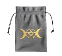 LearnLyrics Tarot Pouch, Tarot Card Bag | Makeup Bags - Velvet Tarot Card Bag, Drawstring Pouch for Tarot Game Storage, Multifunctional Pouch, Ztd13, Se référer au descriptif, Refer to description