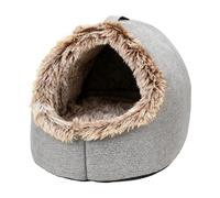 LearnLyrics Warm Calming Nest With Handle - Enclosed Cat Bed, Small Dog Bed Cat Cave, Resilient Portable Hideaway, Special Pet Shelter | Reliable House For Living Room, Balcony, Home, Apartment