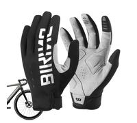 LearnLyrics Warm Cycling Gloves,Touchscreen Snow Gloves | Reflective Mittens, Full Finger for Running, Cycling, Biking, Hiking, Walking, Sports