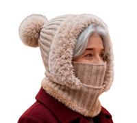 LearnLyrics Winter Knitted Hat, Breathable Warm Headgear, Breathable Warm Hat for Skiing, Snowboarding, Hiking, Ice, Daily Commuting, Skier, Hiker, Runner, Traveler, Men, khaki