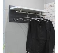 learo wooden coat rack in granite white