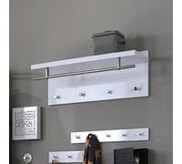 learo wooden coat rack in white