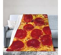 Leartoflife Pizza Blanket - Realistic Food Blanket, Funny Pizza-Themed Throw for Sofa Bed, Unique Gift for Pizza Lovers, Cozy Blanket for Kids Teens Adults, Fun Throw for Movie Nights - 50" x 40"