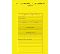 Lease Renewal Agreement Form Book: Ready-to-Use Forms for Landlords, Tenants & Property Managers | Legal Compliance & Rent Adjustment Templates