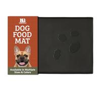 Leashboss 2 Pack Dog Food Mats for Food and Water Bowls, Thick Waterproof Silicone Pet Feeding Mat for Floors, Extra Tall Raised Edges, Cat and Dog Placemat for Floors, Dishwasher Safe