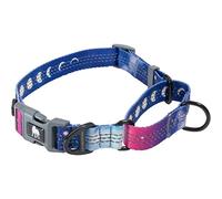 Leashboss Martingale Collar | Reflective Nylon Dog Collar for Large, Medium & Small Dogs | No Pull Pet Training Collar with Quick Release Buckle