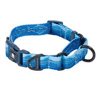 Leashboss Martingale Collar | Reflective Nylon Dog Collar for Large, Medium & Small Dogs | No Pull Pet Training Collar with Quick Release Buckle