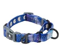 Leashboss Martingale Collar | Reflective Nylon Dog Collar for Large, Medium & Small Dogs | No Pull Pet Training Collar with Quick Release Buckle