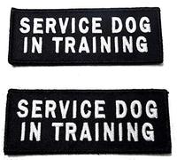 Leashboss Service Dog Patches for Harness | Velcro Patches for Dog Harness or Vest | Do Not Pet Patch, Dog in Training, Service Dog, Emotional Support | Removable Hook and Loop Embroidered Patches