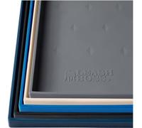 Leashboss Splash Mat XL Dog Food Mat with Tall Lip, Extra Large Dog Bowl Mat for Food and Water or Fountain, Non Slip Waterproof Silicone Pet Food Mat for Dogs and Cats (XL - 64 x 43 cm, Grey)