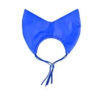 leasote Adjustable Buckle Waterproof Cat Shower Cap with Ear Cover Blue