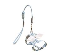 leasote Cat Harness Vest with Leash, Angel Wing Decor Pet Vest for Small Medium Dog Cat Walking Blue S