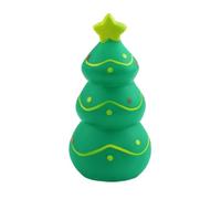 leasote Christmas Elk Shaped Pet Toy Interactive Bite-Resistant Rubber for Dogs with Built-in Sound Squeaker Teeth-Cleaning Design Christmas Tree