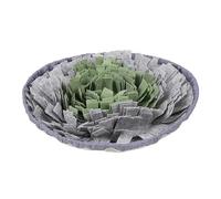 leasote Dog Feeding Mat Pet Snuffle Mat Portable Non-Slip Design Foraging Mat for Cats Dogs Foldable Smell Training Pad Pet Supplies Grey & Green
