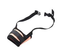 leasote Fastener Tape Dog Muzzle Pet Adjustable Anti-Biting Mouth Guard Comfortable Soft Mesh for Outdoor Orange XL