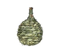 leasote Hamster Rabbit Chew Toy Natural Wooden Grass Toy, Toy Fruit Shape Natural Grass Teeth Grinding Toy for Squirre, Rabbit, Chinchilla, Guinea Pig, Hamster Small Animals Pear