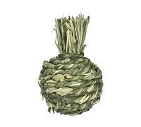 leasote Hamster Rabbit Chew Toy Natural Wooden Grass Toy, Toy Fruit Shape Natural Grass Teeth Grinding Toy for Squirre, Rabbit, Chinchilla, Guinea Pig, Hamster Small Animals Pineapple